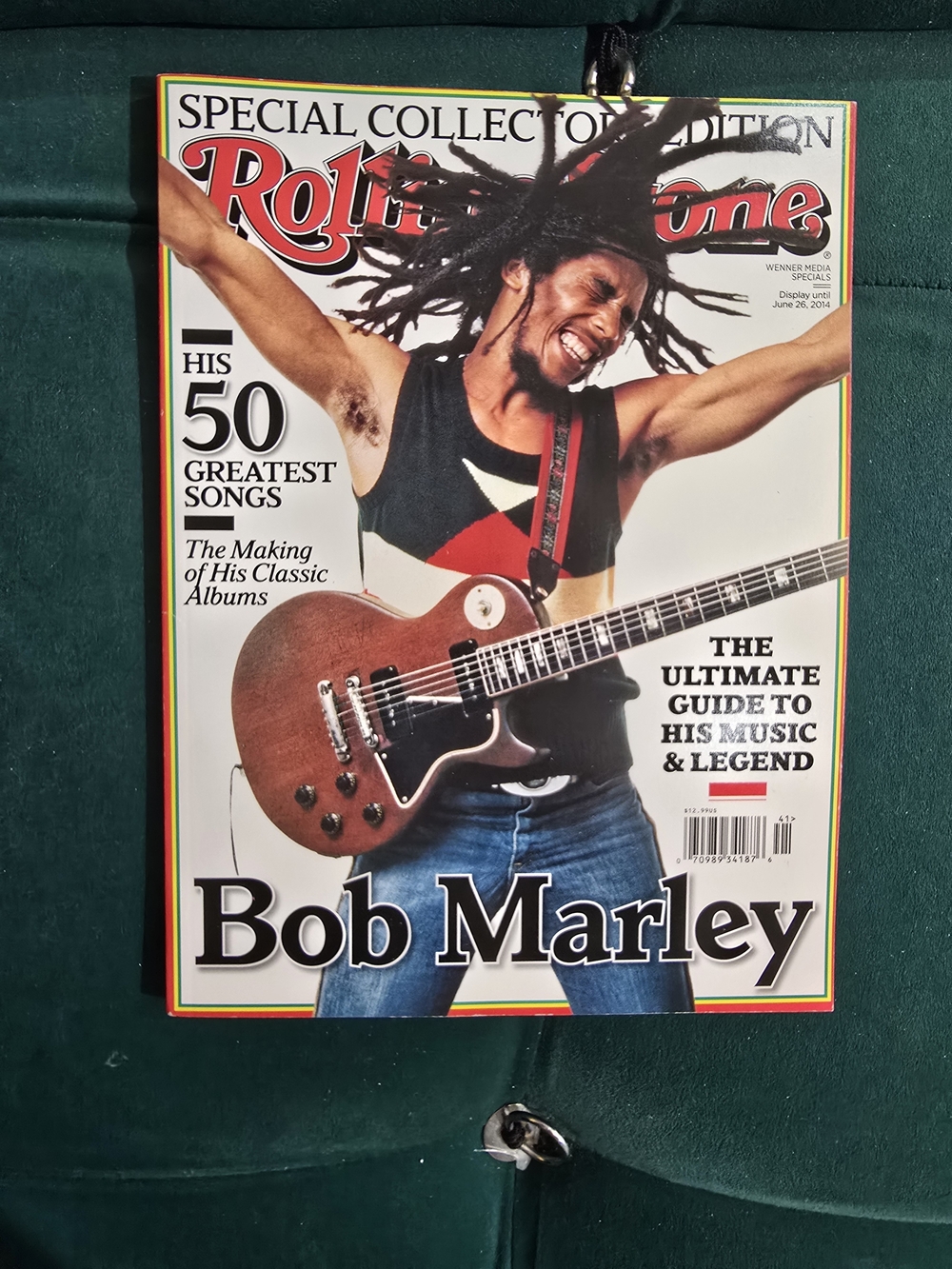 Bob Marley the Rolling Stones Poster Bedding Accent - Green